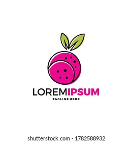 Raspberry icon, logo, berry vector illustration. Flat raspberry icon, logo for web, design, package. Abstract flat raspberry icon, logo for menu. Flat berry vector illustration, raspberry icon, logo.
