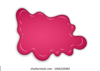 Raspberry jam. Sweet raspberries splash isolated white background. Fruit strawberry candy splashing. 3D realistic syrup design. Jelly flow dessert. Berry sauce dripping liquid Vector illustration