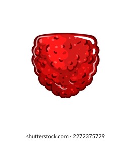 raspberry jelly candy cartoon. raspberry jelly candy sign. isolated symbol vector illustration