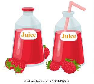 raspberry juice, vector