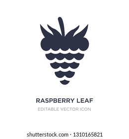 raspberry leaf icon on white background. Simple element illustration from Food concept. raspberry leaf icon symbol design.
