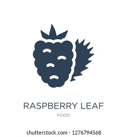 raspberry leaf icon vector on white background, raspberry leaf trendy filled icons from Food collection, raspberry leaf vector illustration