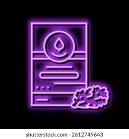 raspberry leaf tea neon light sign vector. raspberry leaf tea illustration