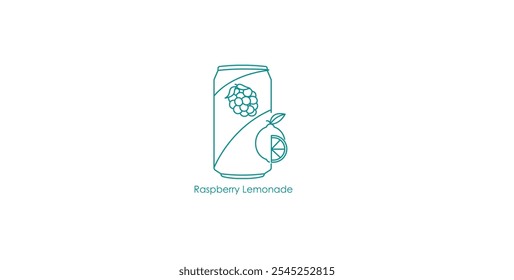 Framboesa Lemonade Vape Ícone Vetor Ilustração