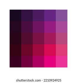 Raspberry palette in abstract style. Vector illustration. Stock image.