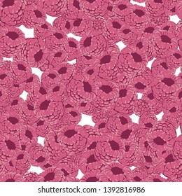 raspberry pink fruit pattern vector