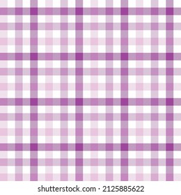 Raspberry pink simple gingham. Seamless vector check pattern suitable for fashion, home decor and stationary.