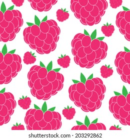 Raspberry seamless background