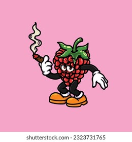 raspberry smoking blunt hold weed cannabis bud nug