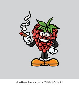 raspberry smoking joint weed cannabis bud marijuana	