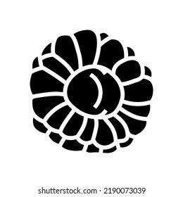 raspberry summer juicy glyph icon vector. raspberry summer juicy sign. isolated symbol illustration