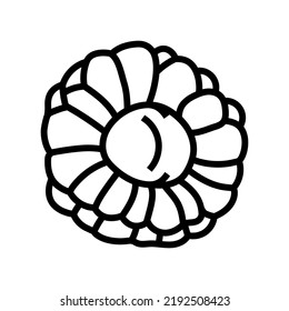 vector de icono de línea jugosa de verano frambuesa. jugoso signo de frambuesa de verano. símbolo de contorno aislado ilustración negra
