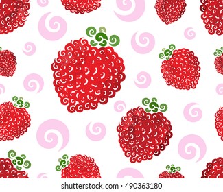 Raspberry swirl seamless