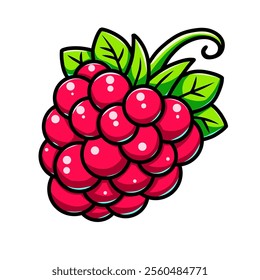 raspberry vector design illustration, raspberry icon, raspberry logo, raspberry fruit, great as a sticker.