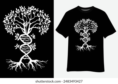 Rasta Reggae DNA Rastafarian Roots Reggaeton Hippie Pride T-Shirt Design