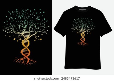 Rasta Reggae DNA Rastafarian Roots Reggaeton Hippie Pride T-Shirt Design