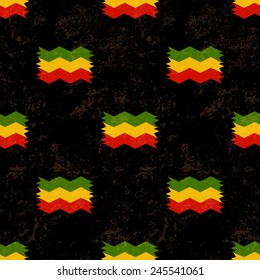 Rastaman Seamless Pattern. Vector Illustration.