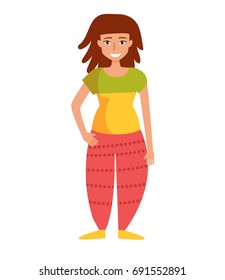 Rastaman. Vector. Cartoon. Isolated art on white background. Flat