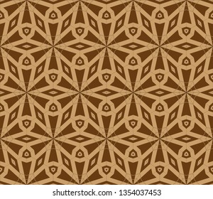 Raster abstract geometric background. Seamless pattern with rhombus and polygons forming abstract wallpaper. 