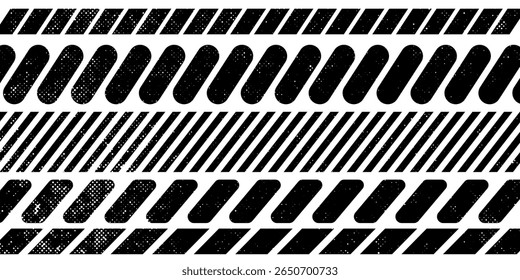 Raster abstract geometric seamless pattern with vertical fading lines, tracks, halftone stripes. Extreme sport style illustration, urban art.