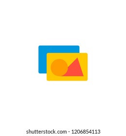 Raster art icon flat element. Vector illustration of raster art icon flat isolated on clean background for your web mobile app logo design.