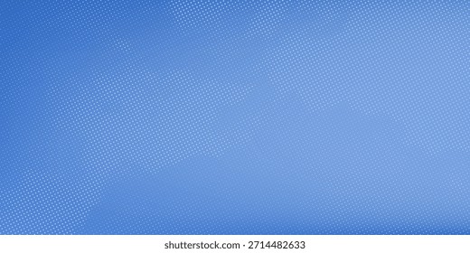 Nubes más ásperas en el cielo azul. Humo blanco semitono con textura sobre fondo claro. Objeto de arte Pop con patrón de puntos. Vector retro bg