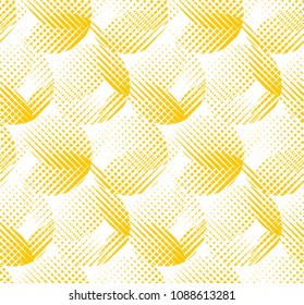 Raster Effect Yellow Geometric Seamless Pattern Stock Vector (Royalty ...