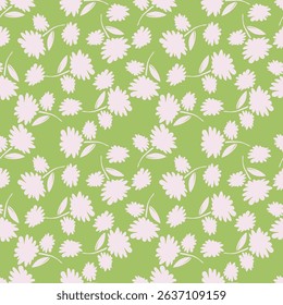 Raster floral seamless pattern. Elegant tropical background with hibiscus flowers, leaves, jungle plants, hand drawn elements. Abstract exotic botanical ornament. Repeat design for wallpapers, textile