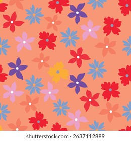 Raster floral seamless pattern. Elegant tropical background with hibiscus flowers, leaves, jungle plants, hand drawn elements. Abstract exotic botanical ornament. Repeat design for wallpapers, textile