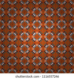Raster geometric ornament texture with linear stars, angular geometric figures. Abstract geometric seamless pattern painted in beige, green and blue colors. For furniture, fabric, textile.