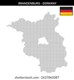 Raster map of Brandenburg Germany