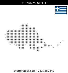 Raster map of Greece's Thessaly region