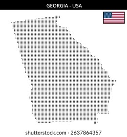 Raster map highlighting Georgia's location