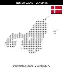 Raster map of Nordjylland regions