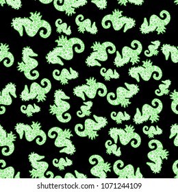 Raster pattern. Fancy fabric pattern. Seamless floral pattern with flowers, watercolor.