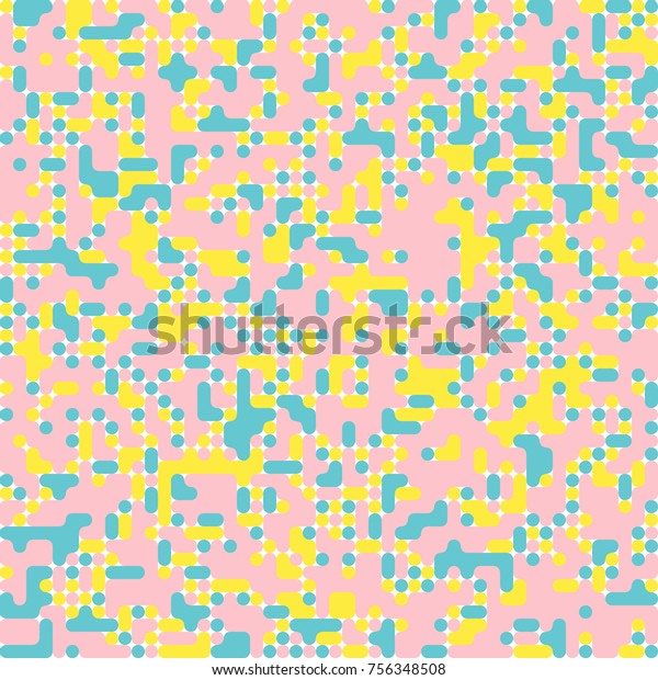 Raster Pixel Art Abstract Background Made Stock Vector (Royalty Free ...