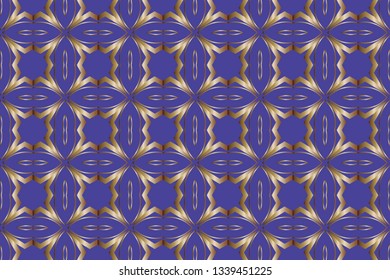 Raster rich  ornament. Sloping seamless colorful ornament for design and backgrounds. Kaleidoscopic orient popular style golden colors. . Luxury  vector pattern.   