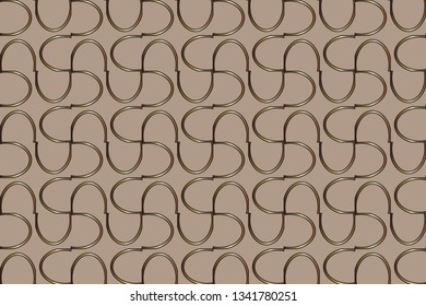 Raster rich  ornament. Sloping seamless colorful ornament for design and backgrounds. Kaleidoscopic orient popular style golden colors. . Luxury  vector pattern.   