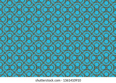 Raster rich ornament. Sloping seamless colorful ornament for design and backgrounds. Kaleidoscopic orient popular style golden colors.                          Luxury vector pattern.  . 