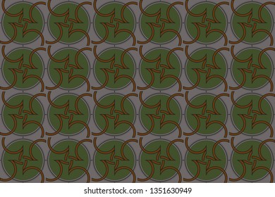 Raster seamless geometric pattern. Geometrical texture with hexagonal grid, diamond shapes, triangles, mesh, lattice. Modern design for decor,  ,                                                
