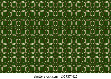 Raster seamless geometric pattern. Geometrical texture with hexagonal grid, diamond shapes, triangles, mesh, lattice. Modern design for decor, Simple abstract repeat background. 
