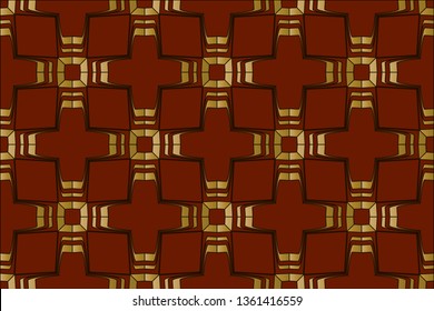 Raster seamless geometric pattern. Geometrical texture with hexagonal grid, diamond shapes, triangles, mesh, lattice. Modern design for decor, Simple abstract repeat background. 