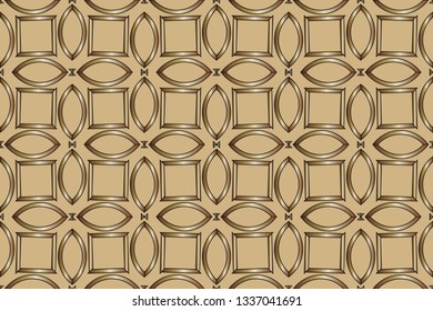 Raster seamless pattern. Rich fashionable floral texture for wallpaper, interior, tiles, print, textiles, packaging and various types of design. Luxury  vector pattern.   