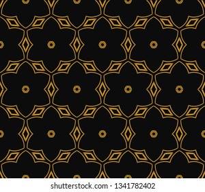 Raster seamless pattern. Rich fashionable floral texture for wallpaper, interior, tiles, print, textiles, packaging and various types of design. Luxury  vector pattern.   