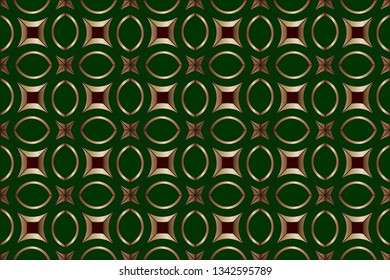 Raster seamless pattern. Rich fashionable floral texture for wallpaper, interior, tiles, print, textiles, packaging and various types of design. Luxury  vector pattern.   