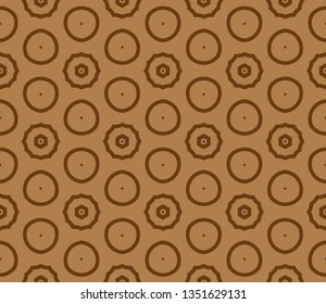 Raster seamless pattern. Rich fashionable floral texture for wallpaper, interior, tiles, print, textiles, packaging and various types of design. brown pattern, brown image, Luxury vector pattern.     