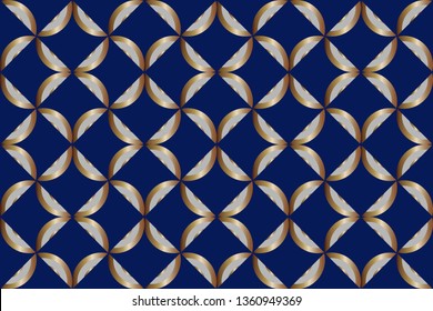 Raster seamless pattern. Rich fashionable floral texture for wallpaper, interior, tiles, print, textiles, packaging and various types of design. Abstract classic golden pattern Luxury vector pattern. 