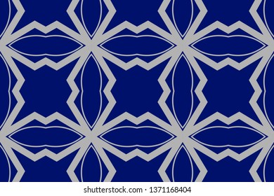 Raster seamless pattern. Rich fashionable floral texture for wallpaper, interior, tiles, print, textiles, packaging and various types of design. 