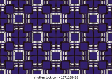 Raster seamless pattern. Rich fashionable floral texture for wallpaper, interior, tiles, print, textiles, packaging and various types of design. 