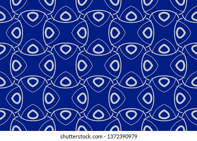 Raster seamless pattern. Rich fashionable floral texture for wallpaper, interior, tiles, print, textiles, packaging and various types of design. Abstract classic golden pattern White lines 